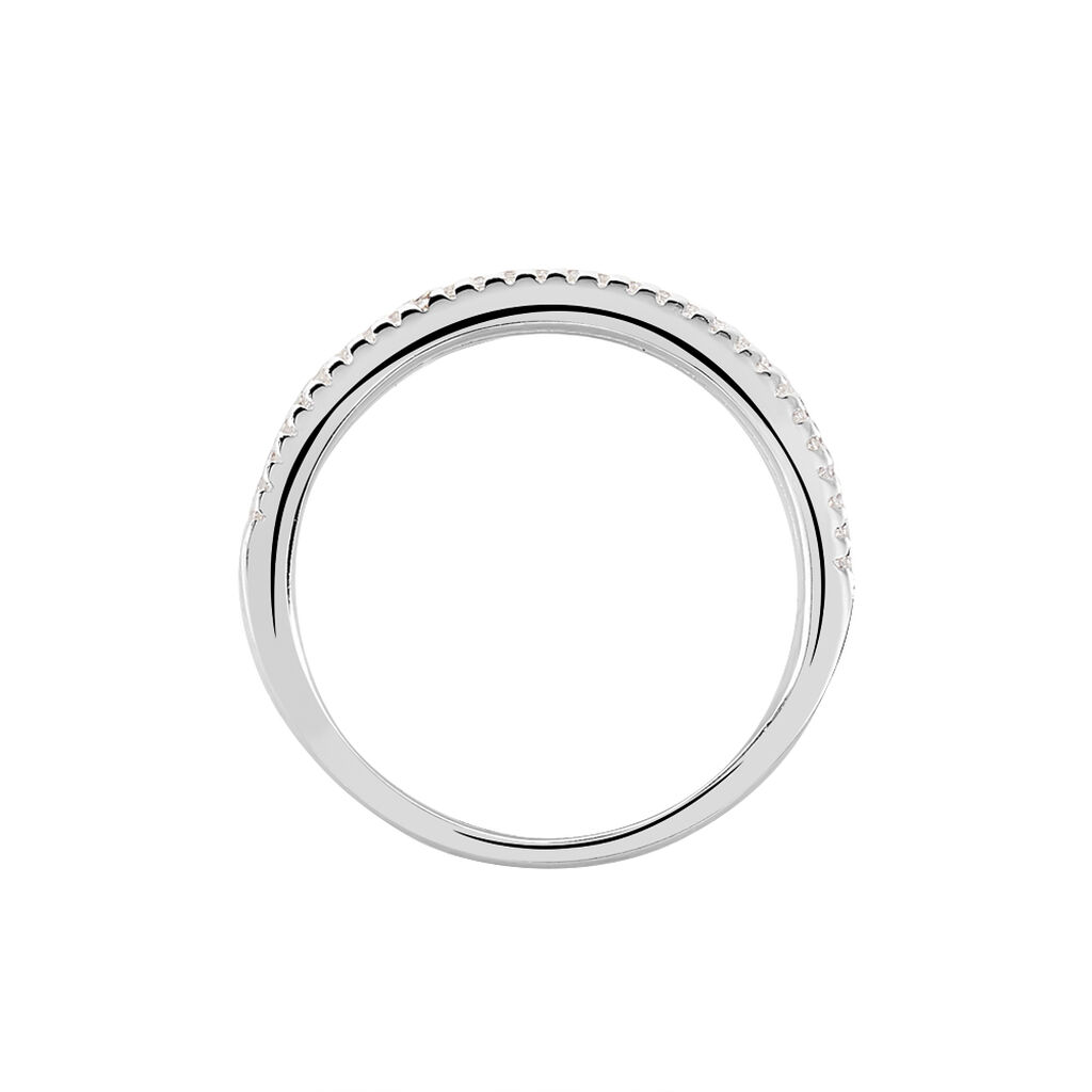 Bague Isora Argent Blanc Oxyde De Zirconium
