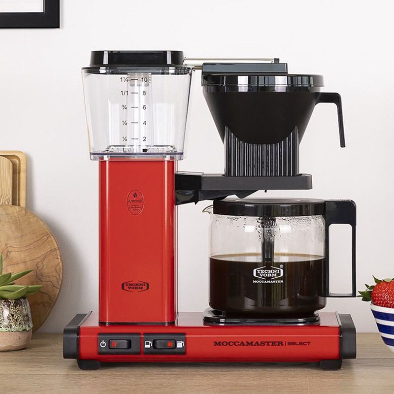 Moccamaster - KBG Select - Filterkoffiemachine - Rood - Aluminium