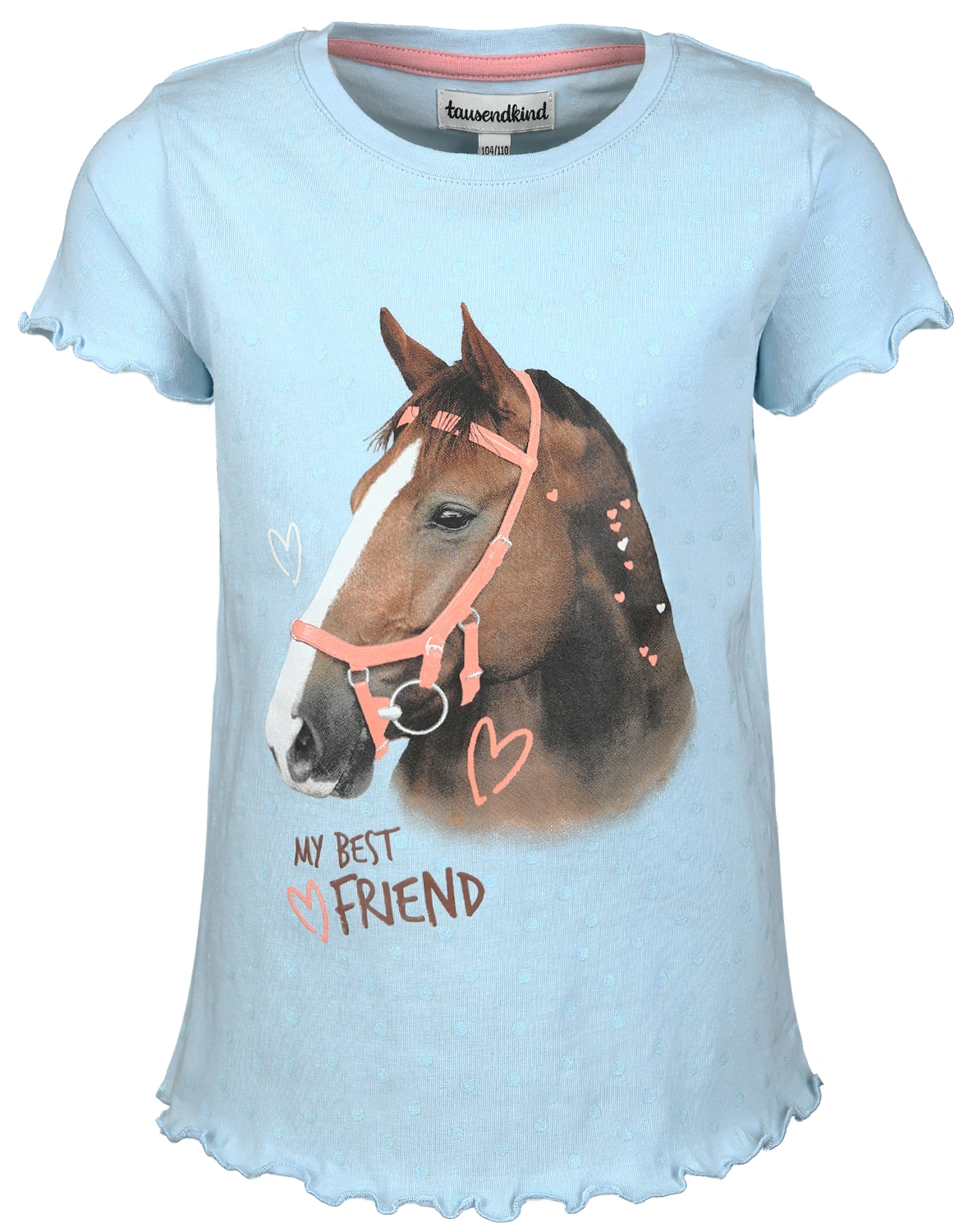 T-Shirt PFERDELIEBE in hellblau