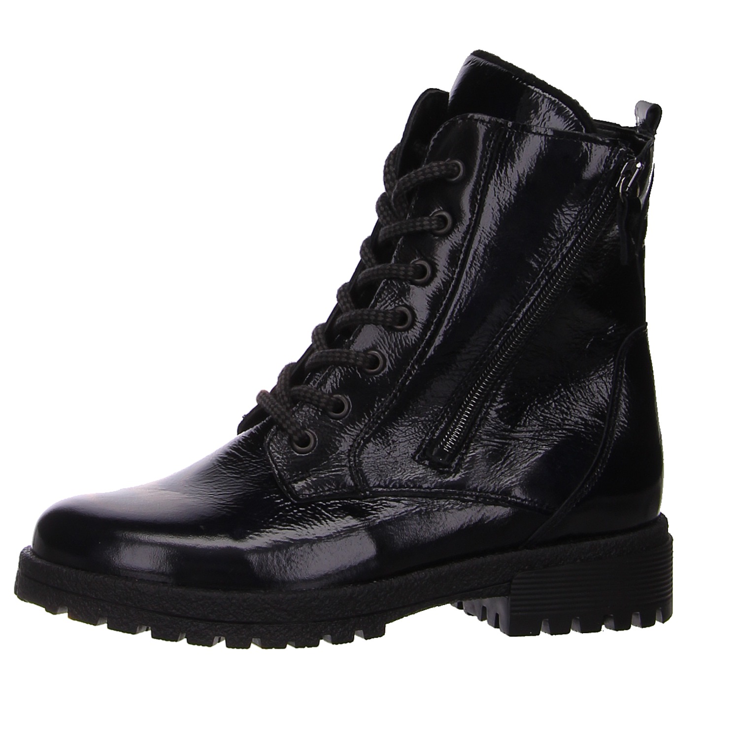 Waldläufer Stiefel schwarz schwarz