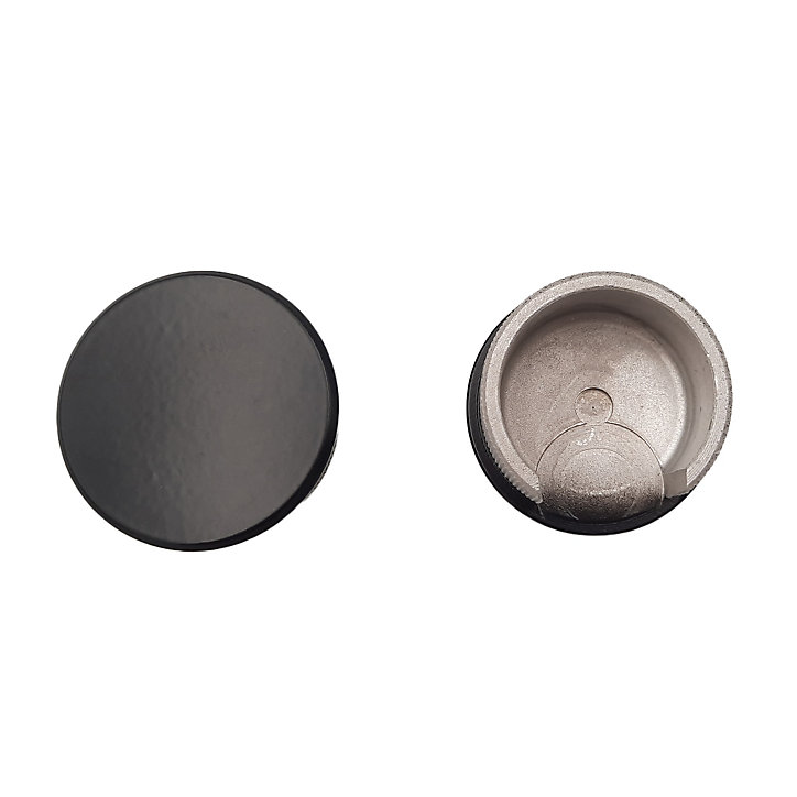 Embout de rampe d'escalier FORTIA aluminium noir