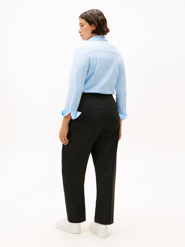 Tommy Hilfiger Curve Anzughose »CRV TIMELESS WOOL SLIM STRT PANT«  in grossen Grössen, mit Wolle