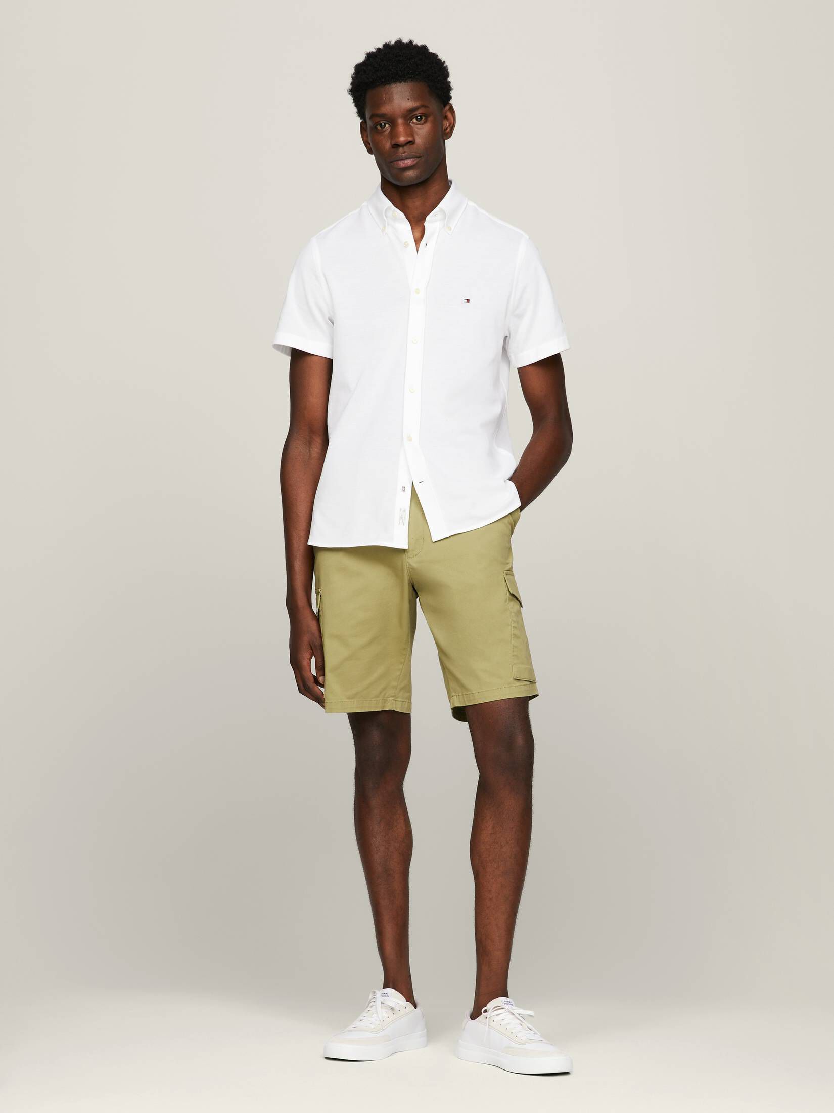 Tommy Hilfiger| Herren Hemd Slim Fit Kurzarm