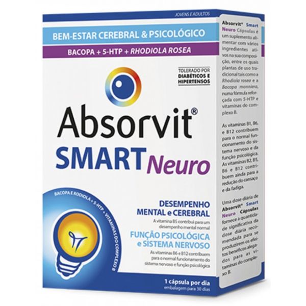 Farmodietica Absorvit Smart Neuro 30 Cápsulas