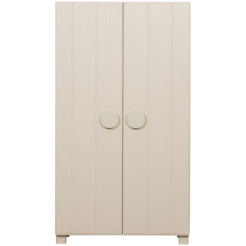 WOOOD kledingkast Noah 2-deurs dust grenenhout 200 x 110 x 55 cm
