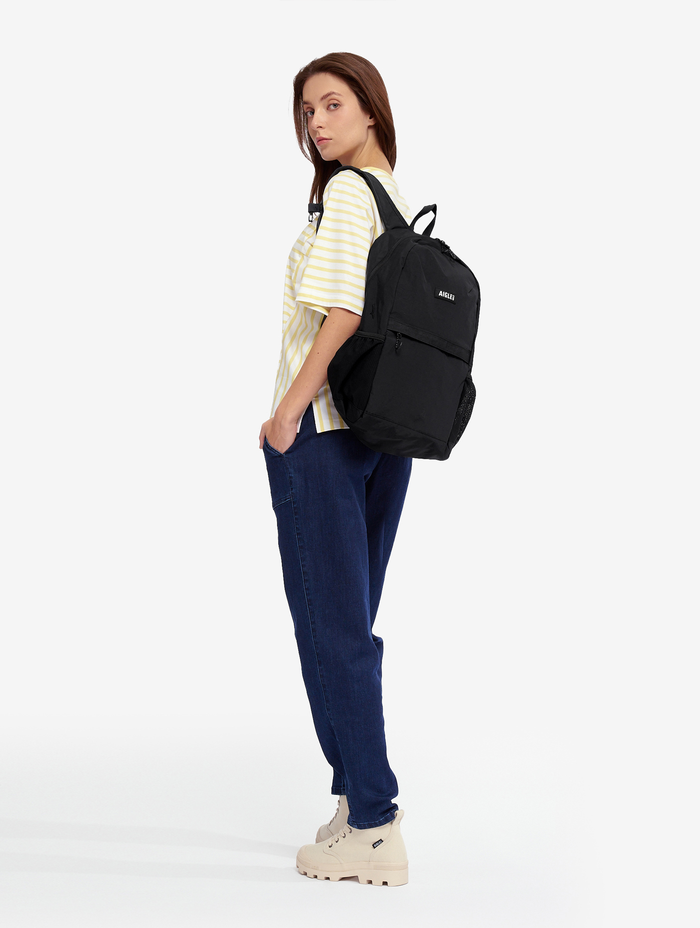 Sac à dos quotidien résistant à l'eau et compressible (19l) NOIR I