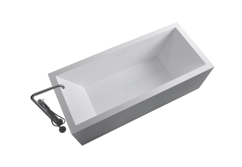 SSI Design Emerald vrijstaand bad Solid Surface 180x80x58cm