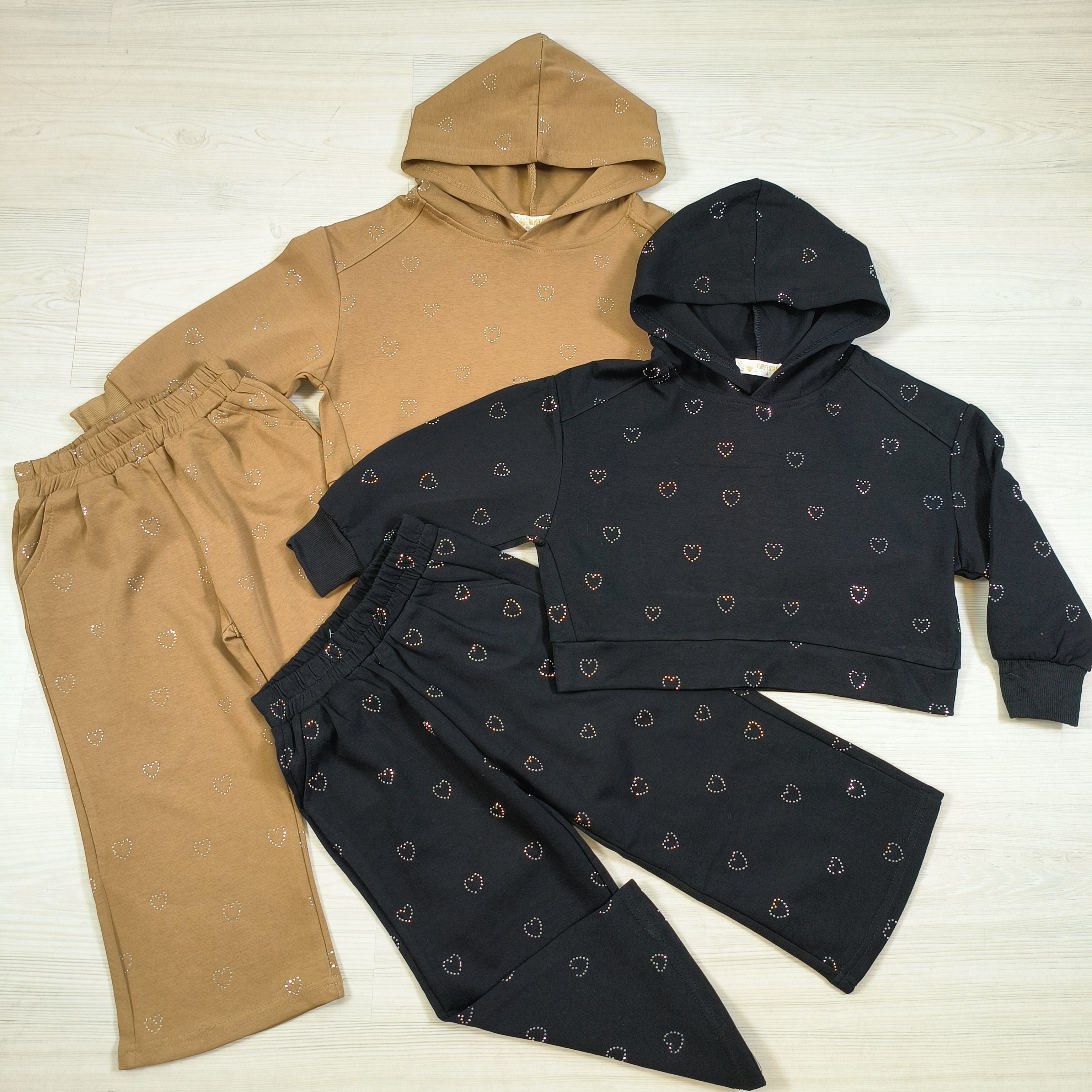 Glitter heart set
