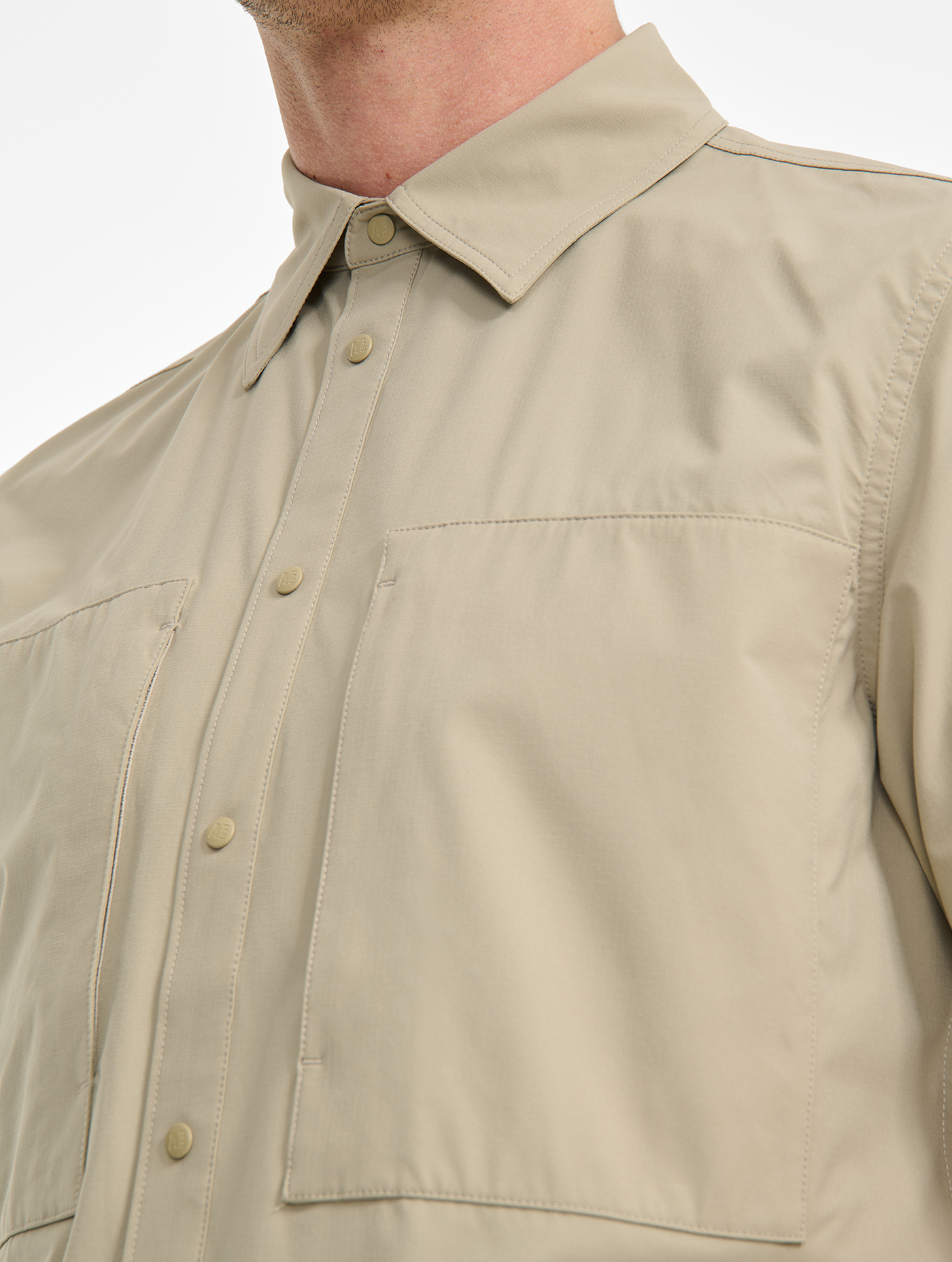 Chemise DRY FAST TEXTILE® et UV-C® à manches courtes BISTRE
