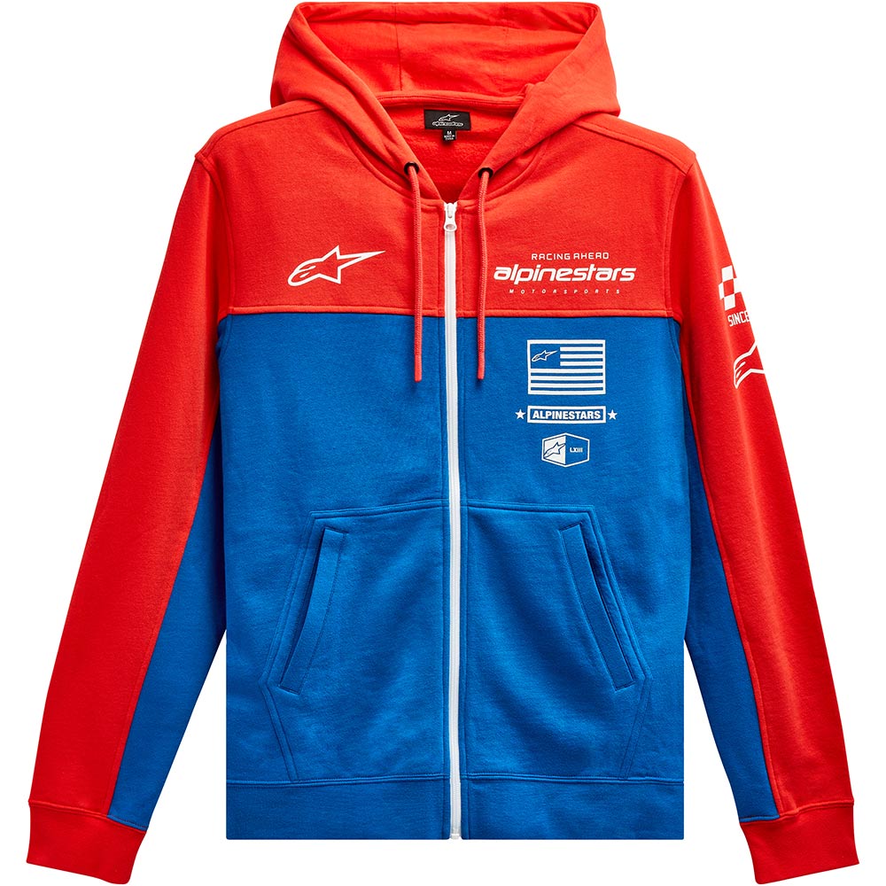 Alpinestars - Sweat zippé H Block Rouge / Bleu