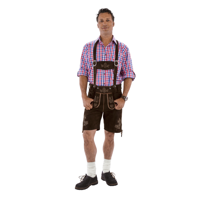 Lederhose Bruin Kort Geitenleer
