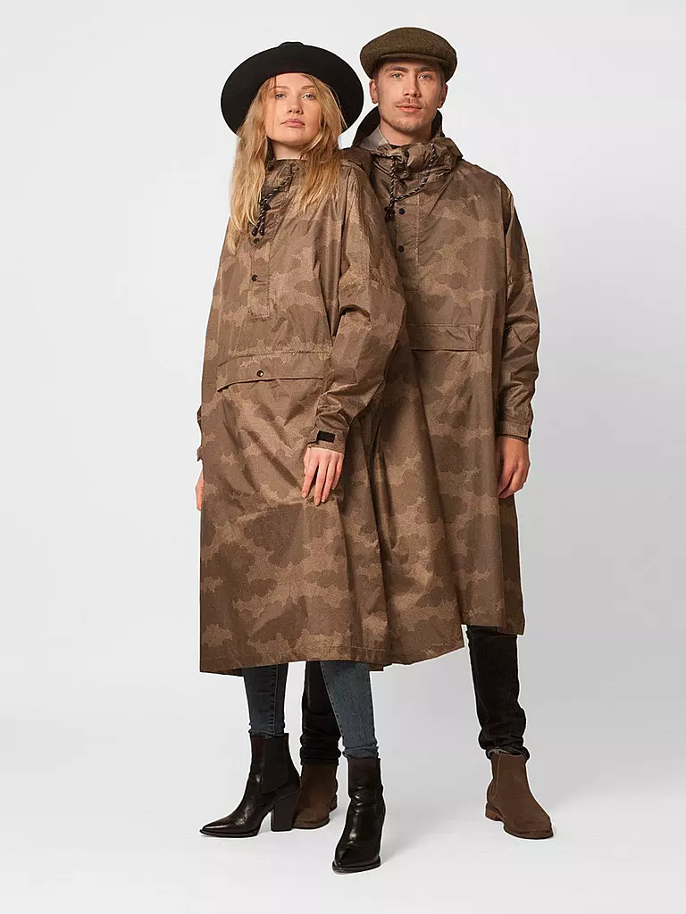 RAINKISS Regenjacke - Regenponcho The Clouds braun