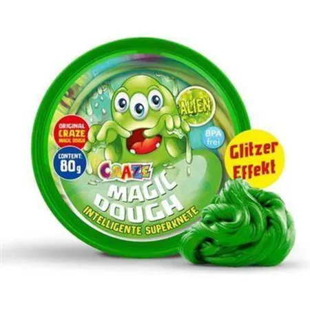 Craze Magic Dough Magische Superknete Alien Glitzer 80g
