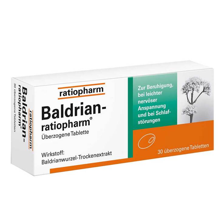 Baldrian ratiopharm überzogene Tabletten, 30 St