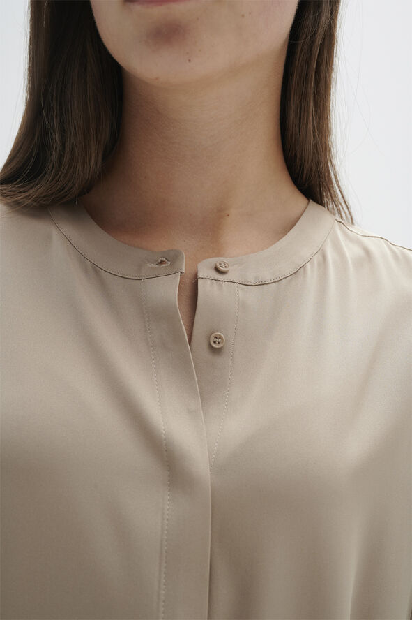 InWear LikoIW Shirt Premium - 93% Silk Cobblestone