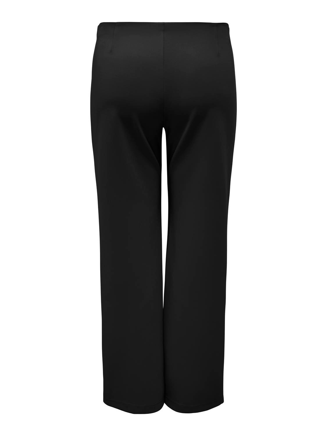CARLAUREL Hohe Taille Gerade geschnitten Hose Black