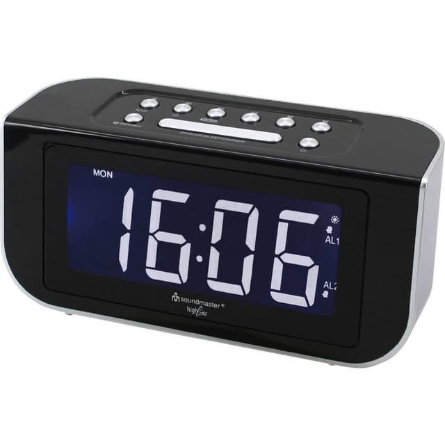 Radiovækkeur soundmaster FUR4005 FM Sort