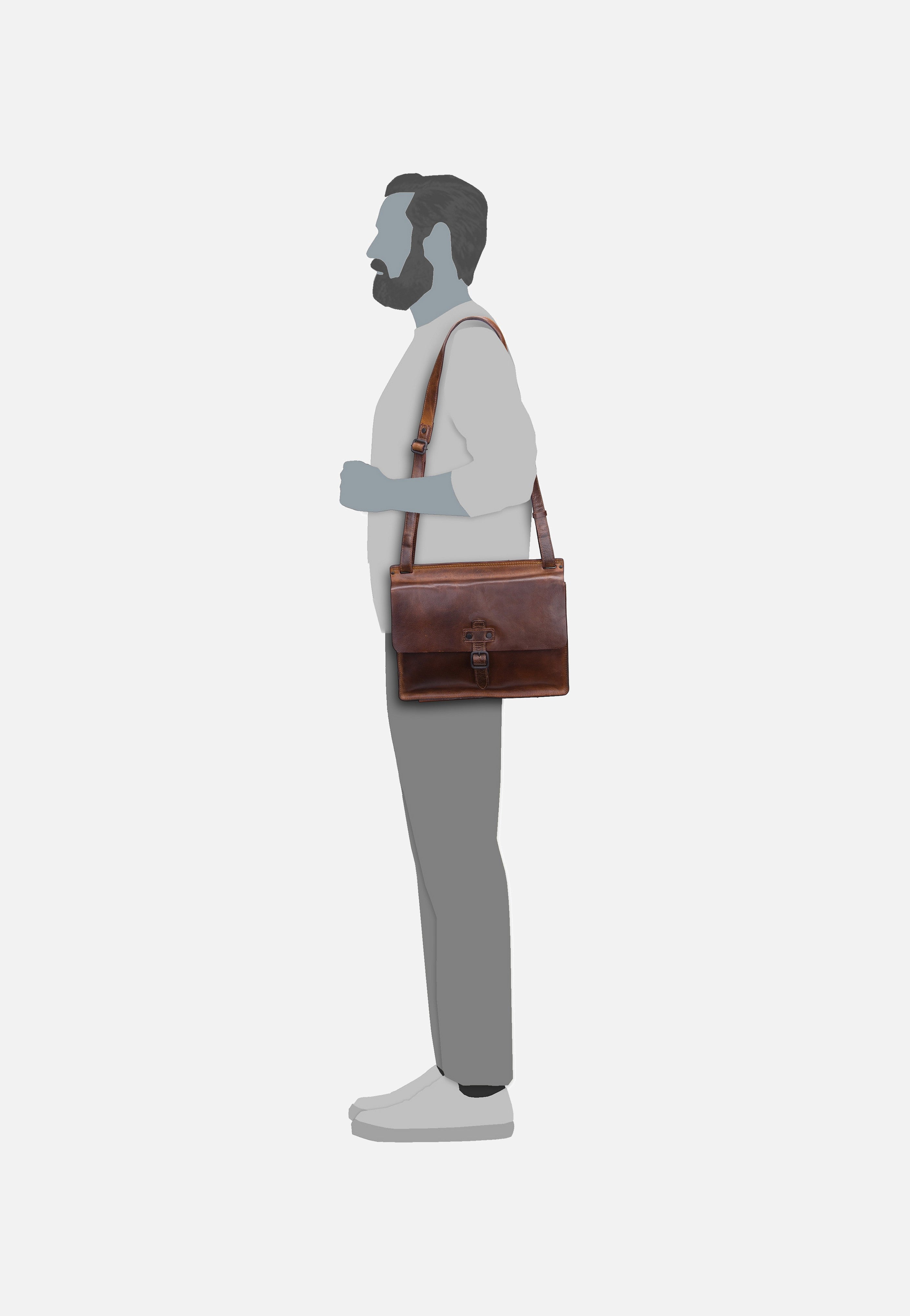 Aberdeen 2908 S Schwarz - Messenger Bag