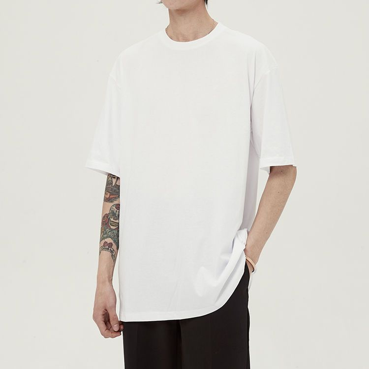 DragonRoad - Effen T-shirt met elleboogmouwen