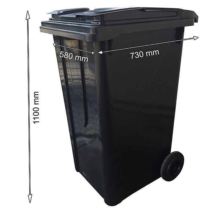 Conteneur à ordures ménagères sur roues Bellijardin 240L