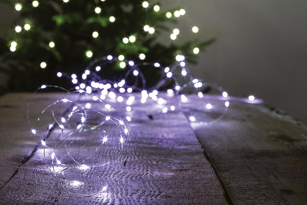 GUIRLANDE EXTERIEUR COPPER 100LEDS BLANC FROID