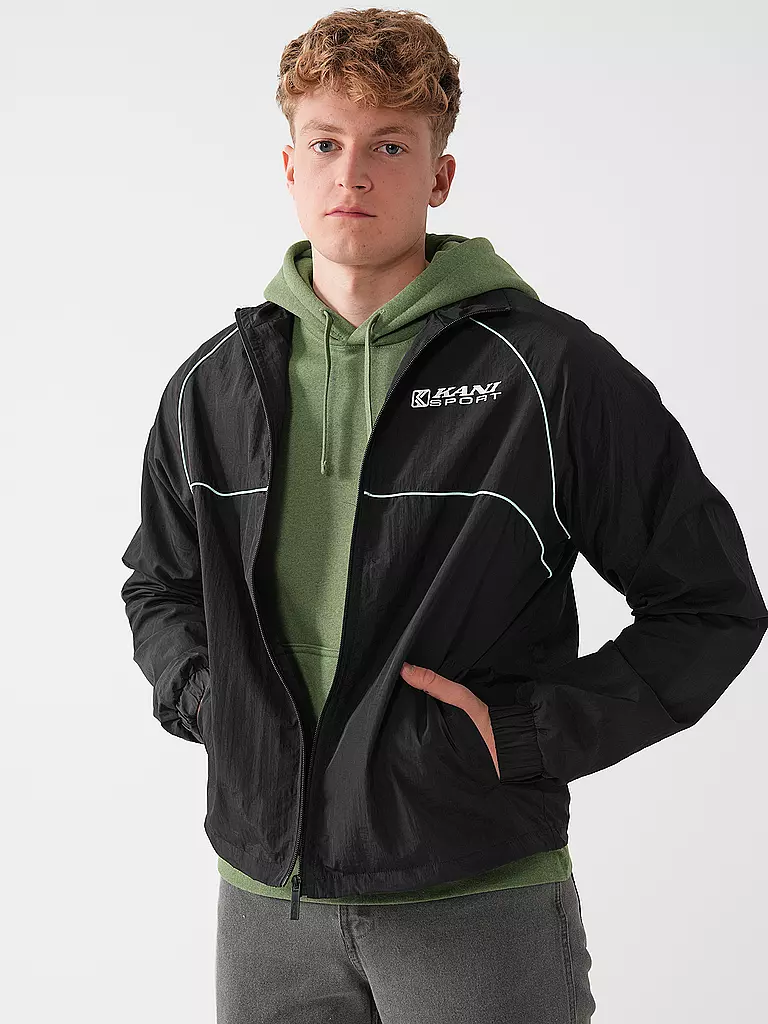 KARL KANI Windbreaker  schwarz