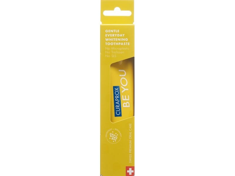 CURAPROX Zahnpasta Be you Grapefruit gelb 60 ml Zahnpflege für sanfte Reinigung der Zähne