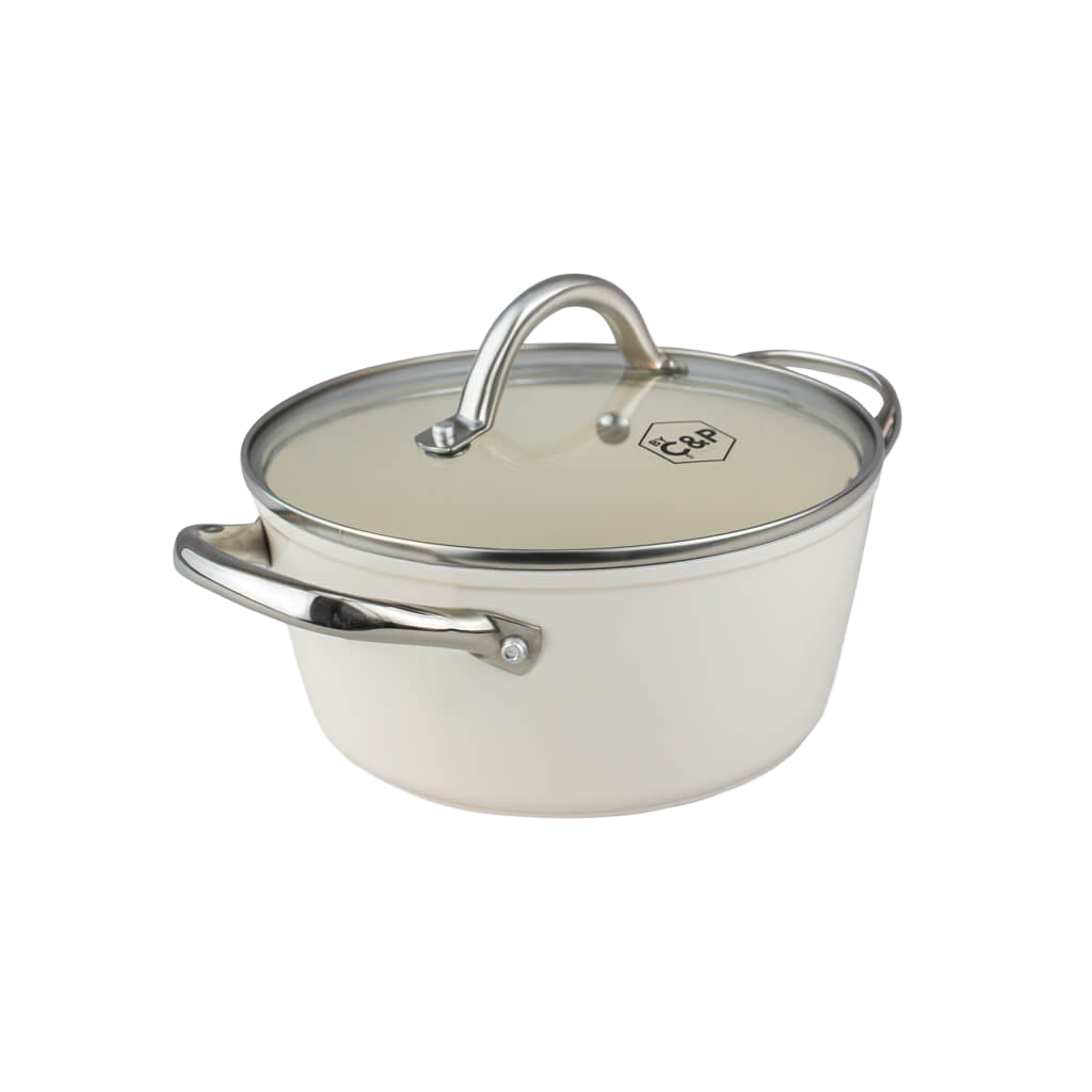 Go Ivory Kookpan met deksel 22 cm