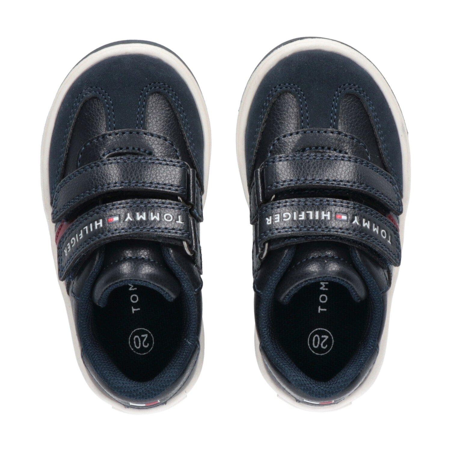 Tommy Hilfiger Flag Hook and Loop Sneakers Infants