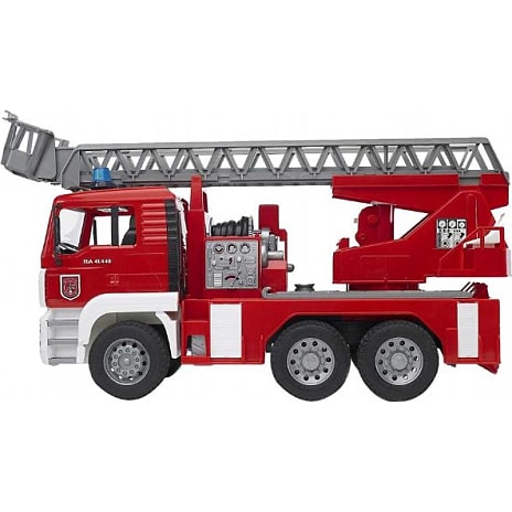Bruder Brandbil med stige, pumpe, lys og lyd