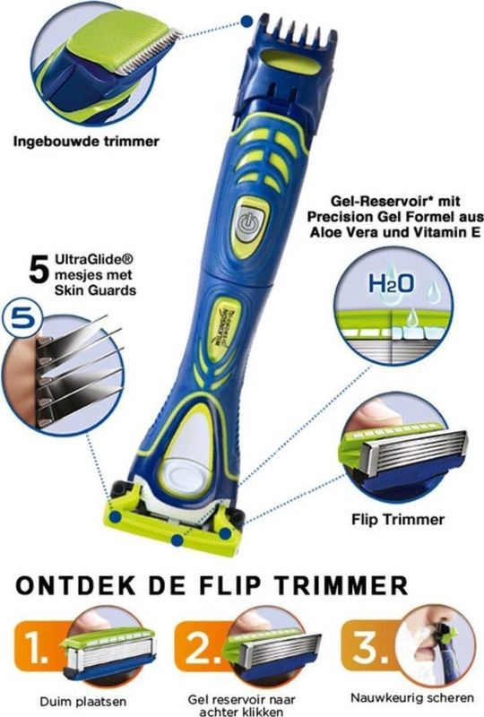Wilkinson - Hydro Groomer - Scheerapparaat - Zwart - Materiaal: Kunststof