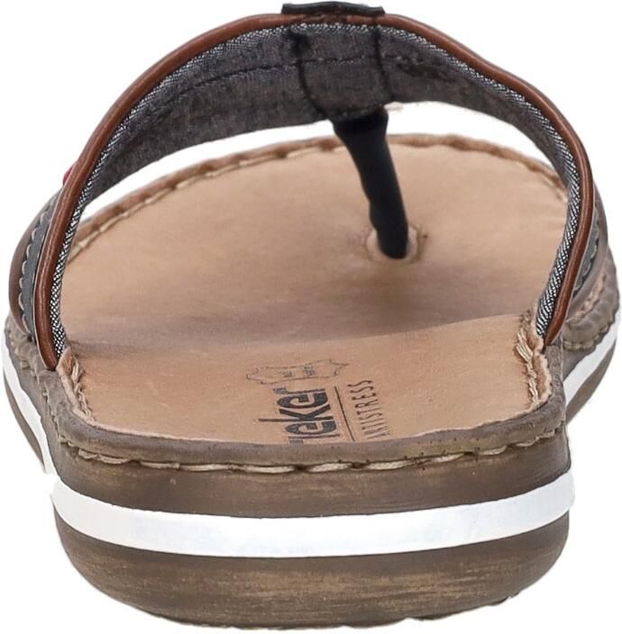 Rieker Comfortabele leren herenslipper Brown Heren