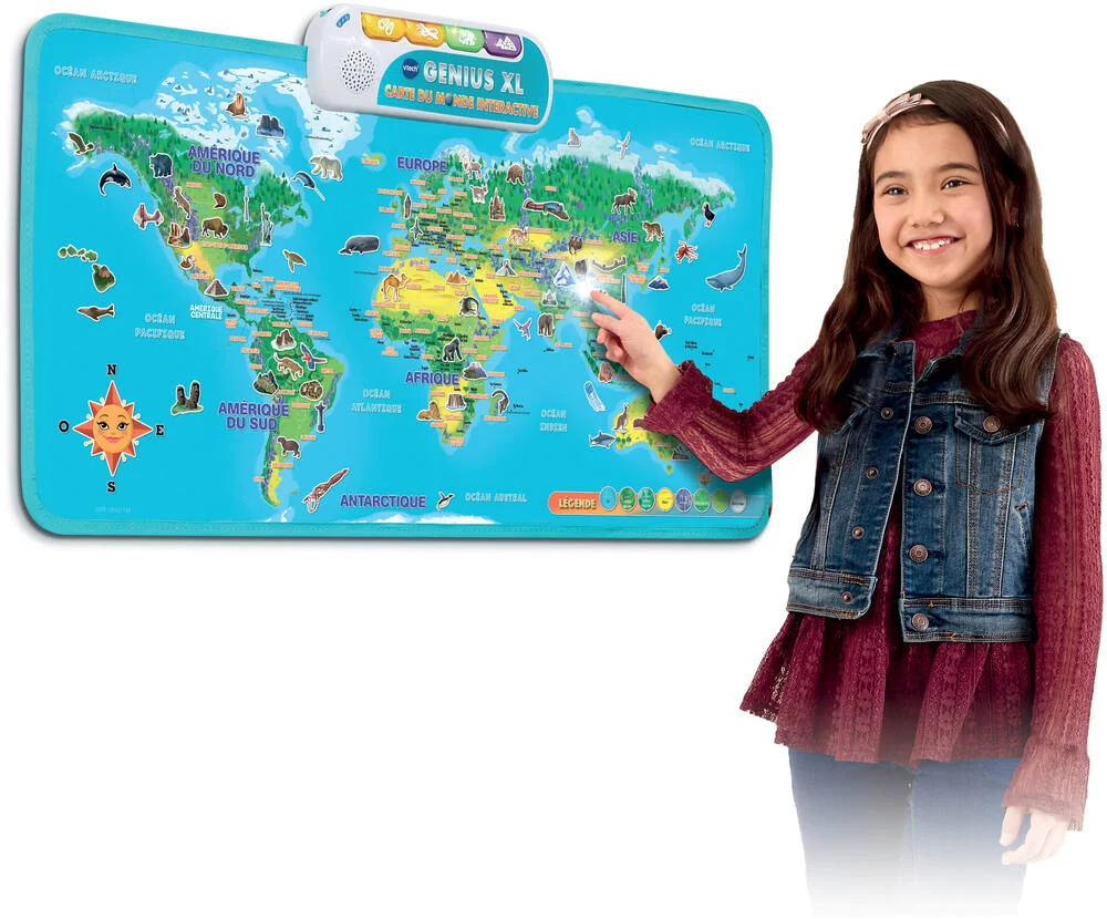 GENIUX XL - CARTE DU MONDE INTERACTIVE