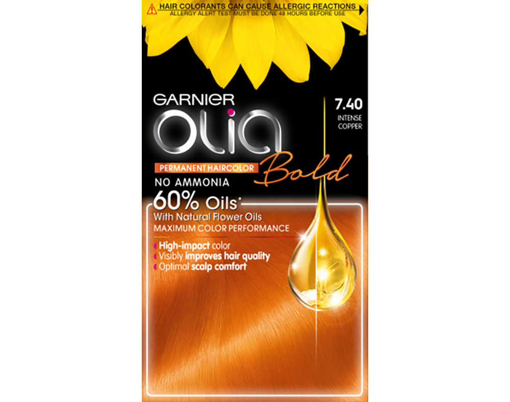 COLORAÇÃO OLIA GARNIER BOLD 7.40 INTENSE COPPER