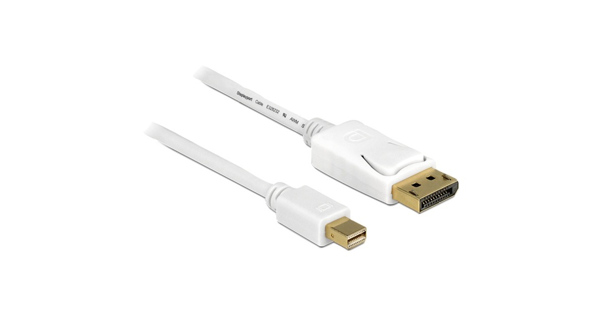 DeLOCKMini DisplayPort > DisplayPort adapter  (Wit, 3 meter)