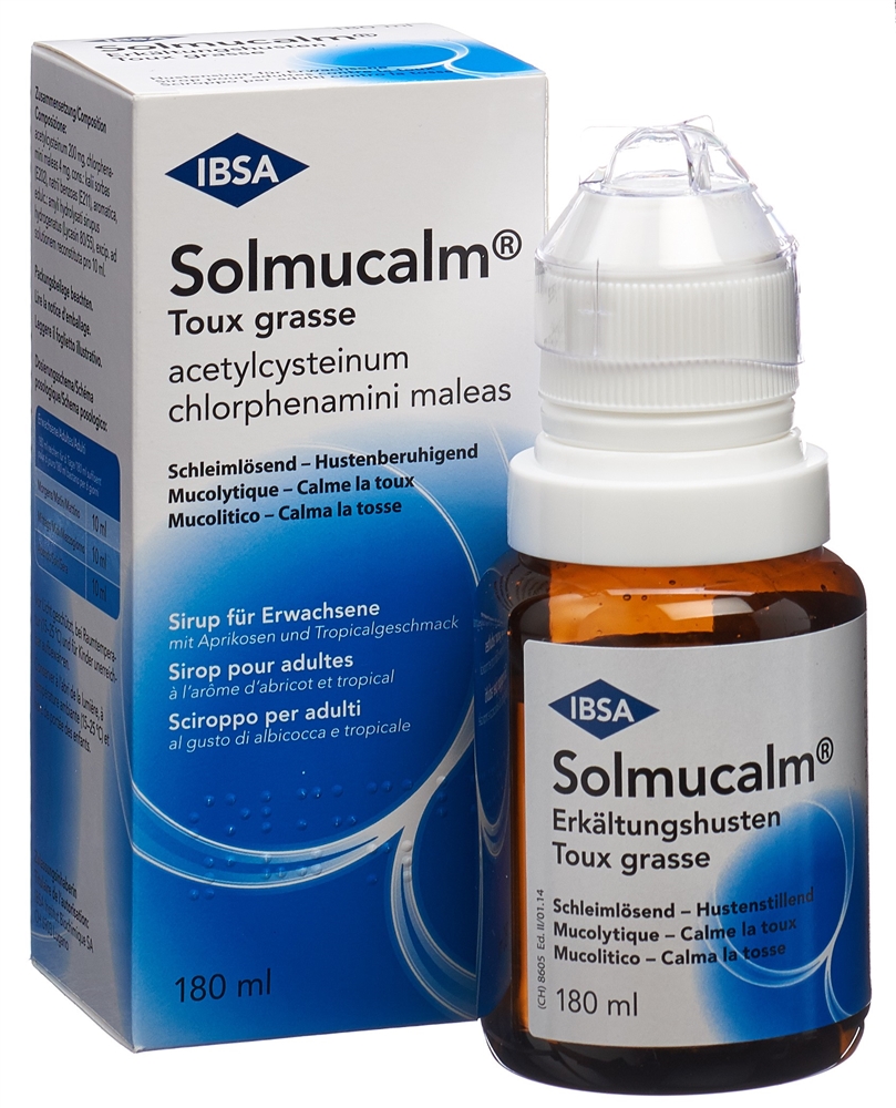 SOLMUCALM Erkältungshusten<br>180 ml, Flasche, Sirup