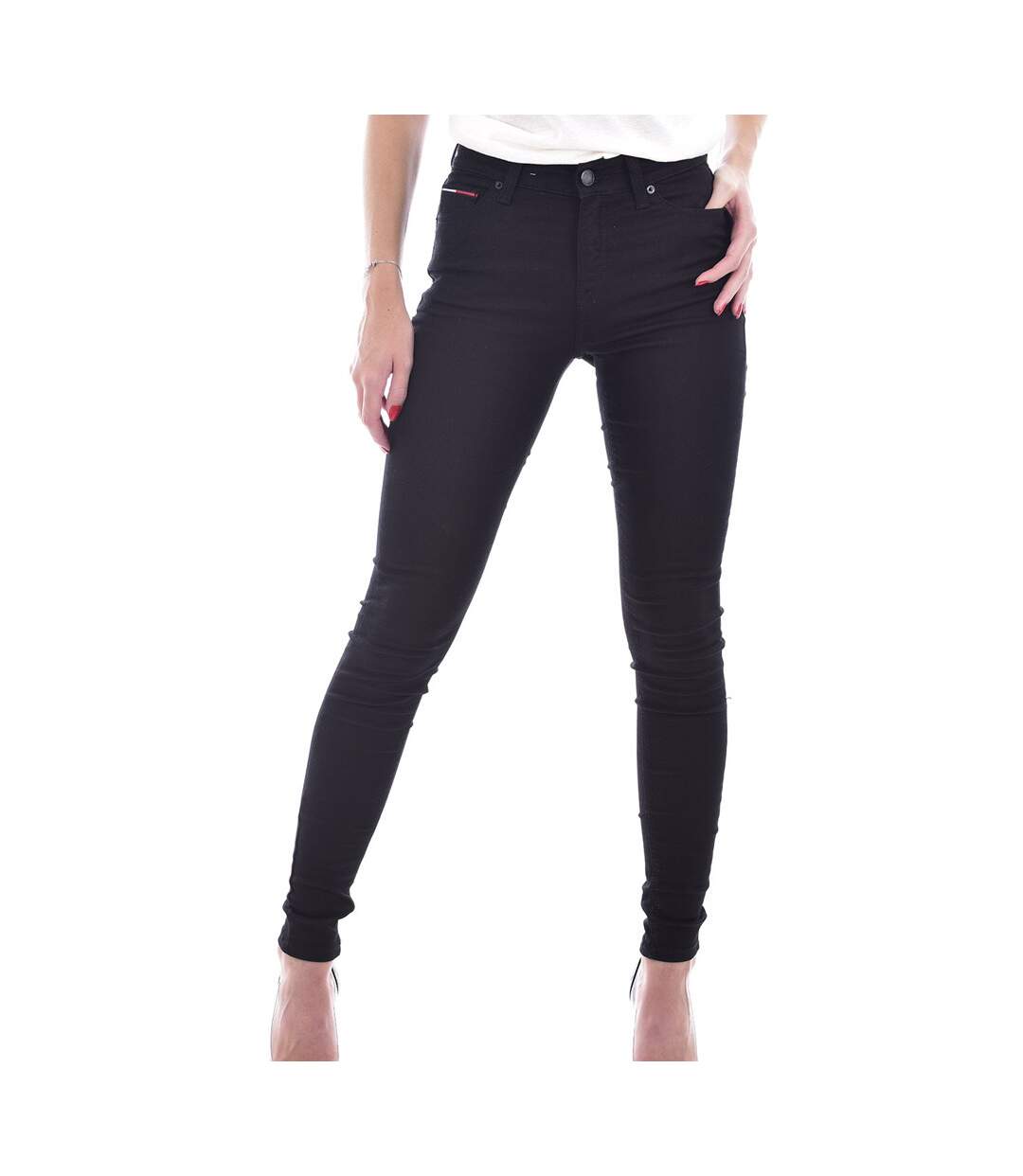 Jean Skinny Noir Femme Tommy Jeans Nora