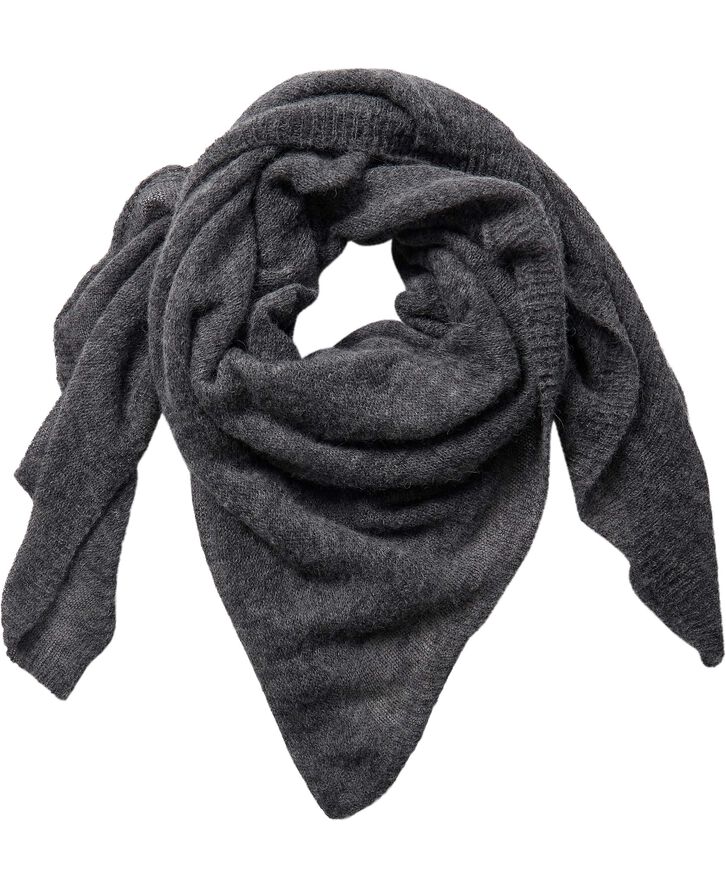 Magasin du Nord Collection Shaggy Scarf Charcoal Charcoal