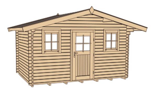 Weka Gartenhaus 110 Gr.1, ca. B460/H266/T374
