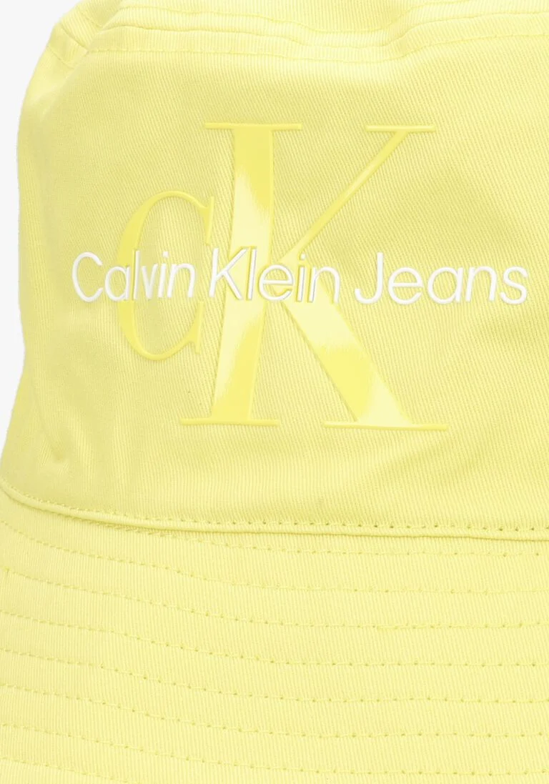 CALVIN KLEIN gele calvin klein hoed monogram bucket hat