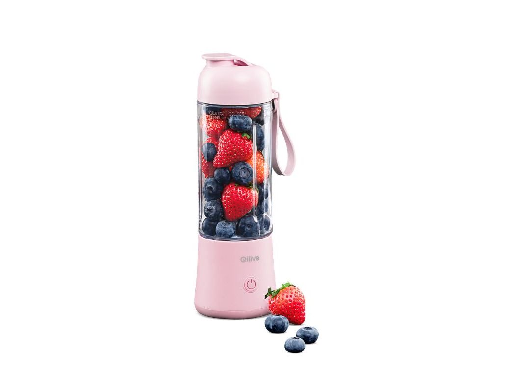 LIQUIDIFICADORA PORTÁTIL QILIVE Q.5417 ROSA