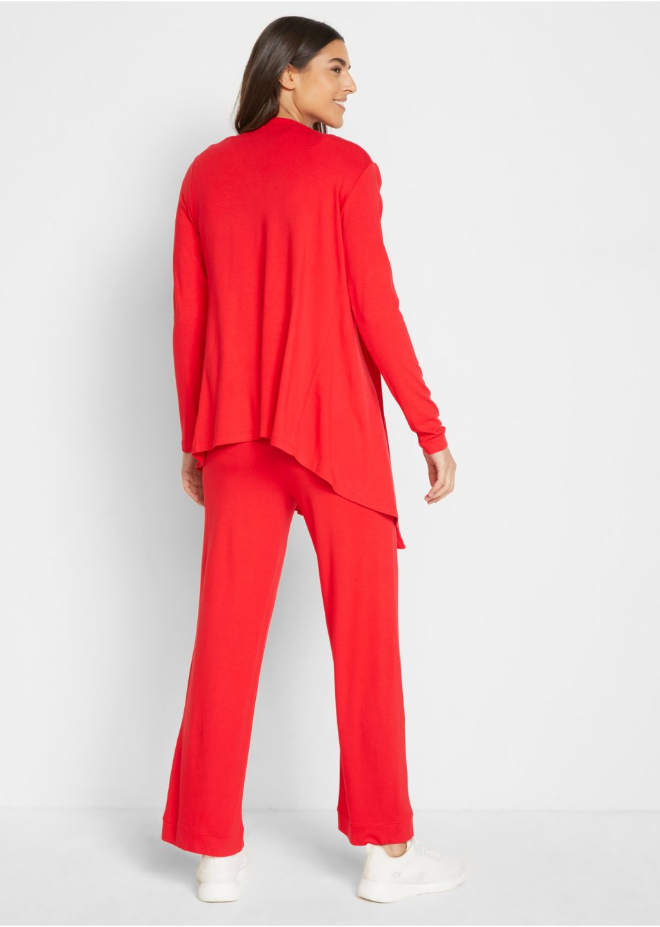 T-shirt, gilet et pantalon (Ens. 3 pces.) avec viscose
