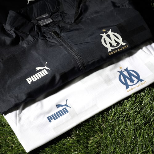 Veste Zippée OM Prematch 769586 Bleu Marine