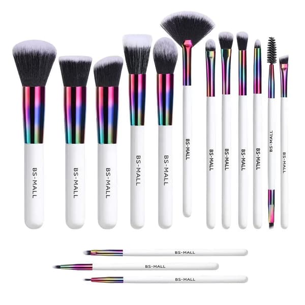 BS26 - BS-MALL 15 st. eksklusive Makeup / makeup børster av beste kvalitet