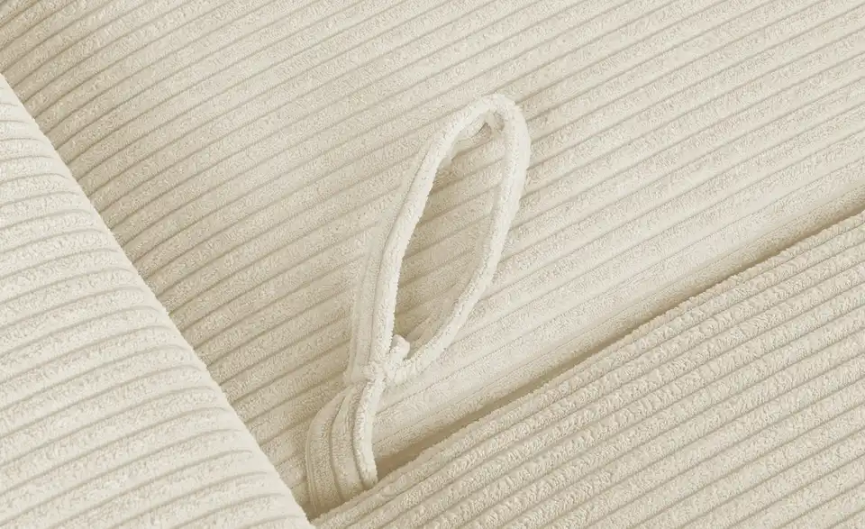 Ecksofa Arissa de Luxe Natur links Cordstoff