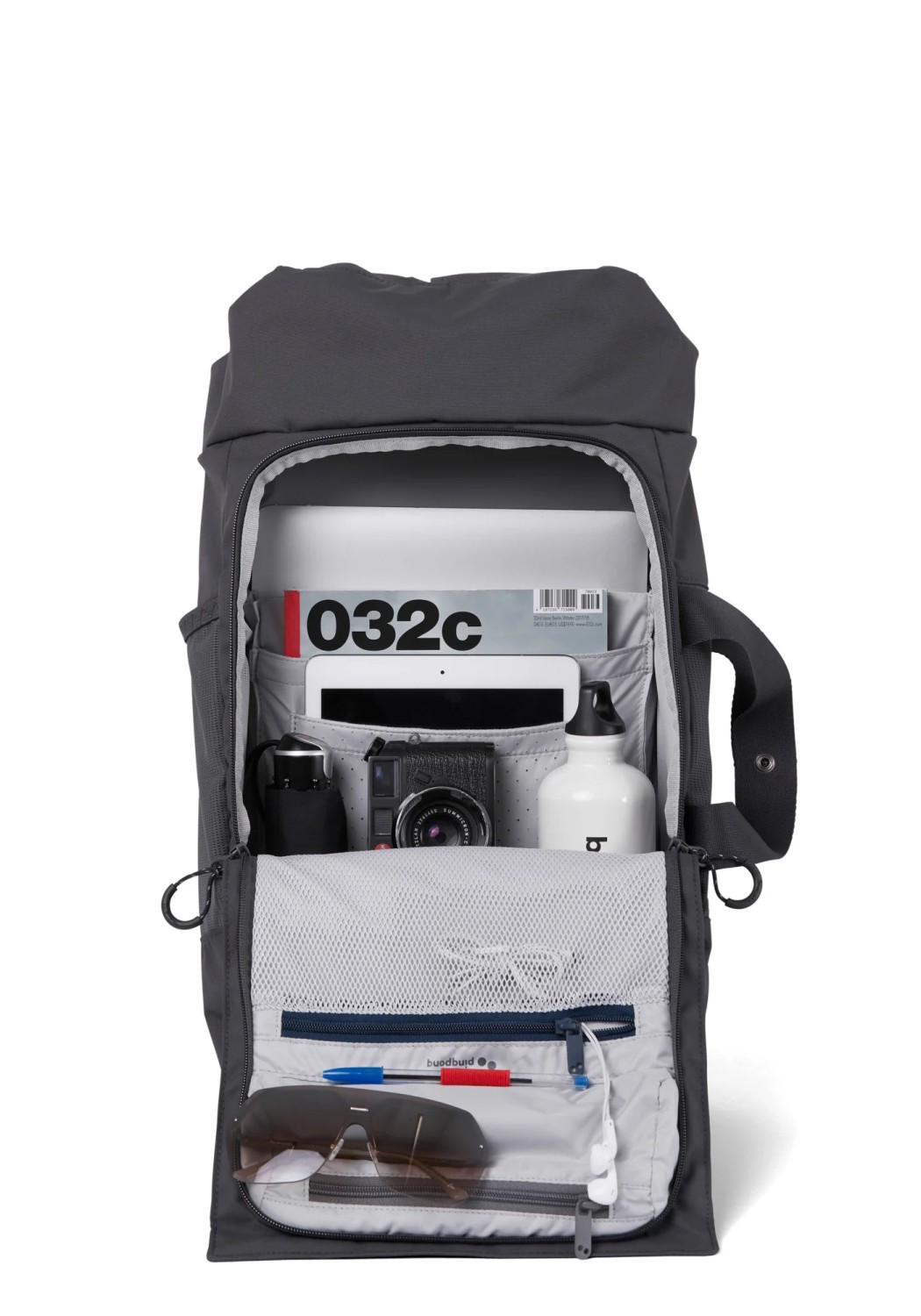 Pinqponq Rucksack Blok Medium Backpack Deep Anthra