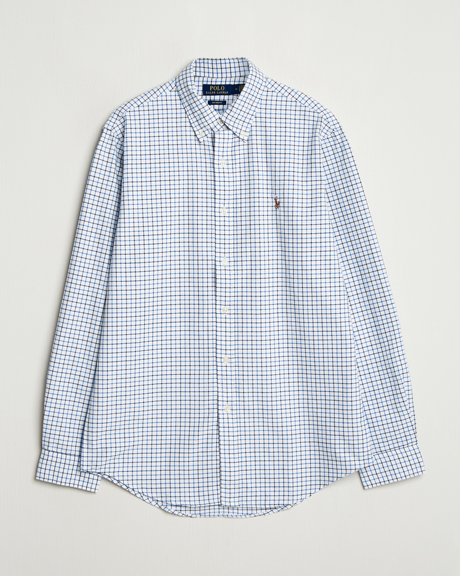 Polo Ralph Lauren Custom Fit Checked Oxford Shirt White/Blue Multi