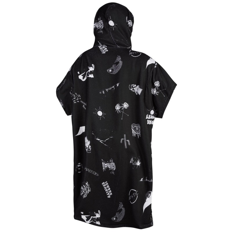 Mystic Poncho Allover Black Allover - The Corner Shop