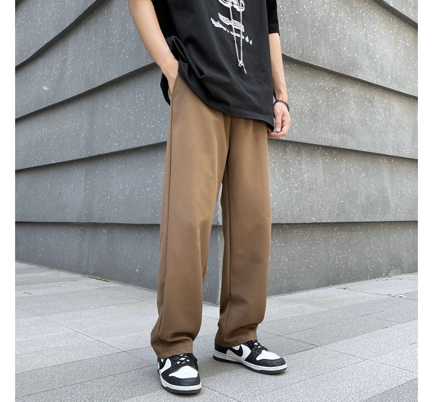 Hushgrain - Rechte, effen broek