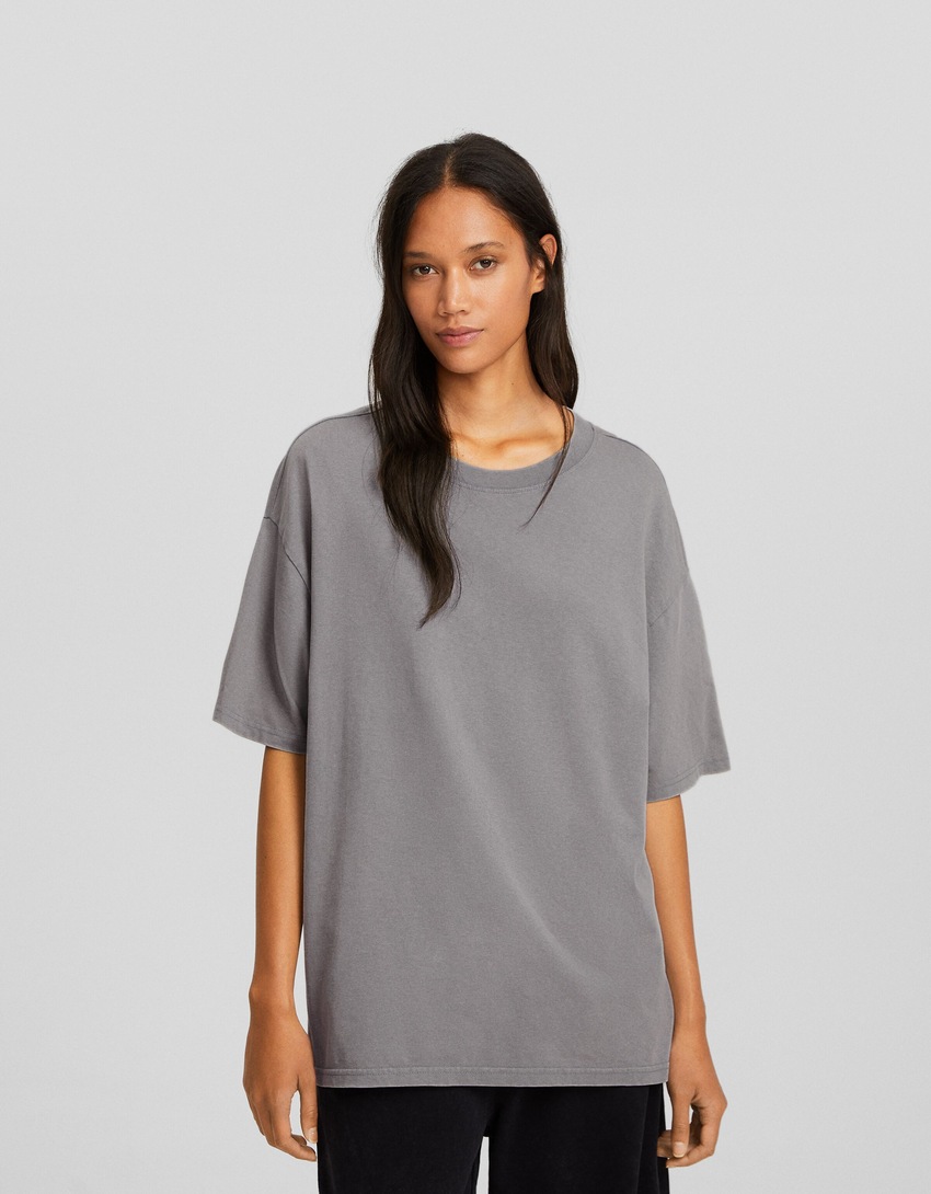 Camiseta de manga curta oversized